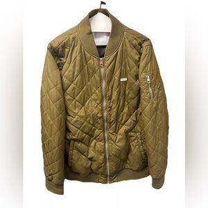 Empyre Green Bomber Style Nylon Jacket Coat Size L